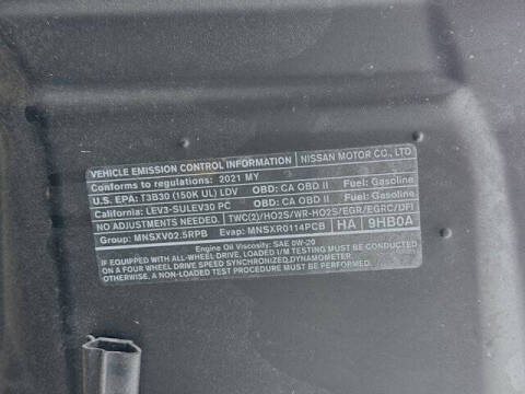 2021 Nissan Altima 2.5 SV