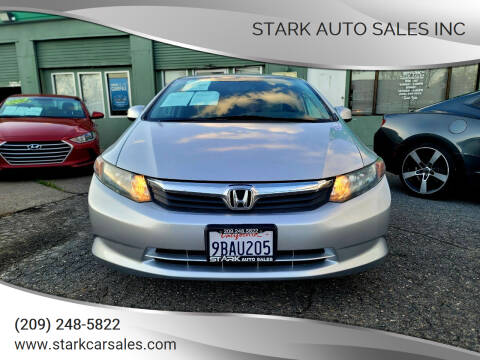2012 Honda Civic for sale at STARK AUTO SALES INC in Modesto CA