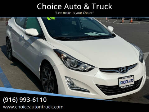 2014 Hyundai Elantra for sale at Choice Auto & Truck in Sacramento CA