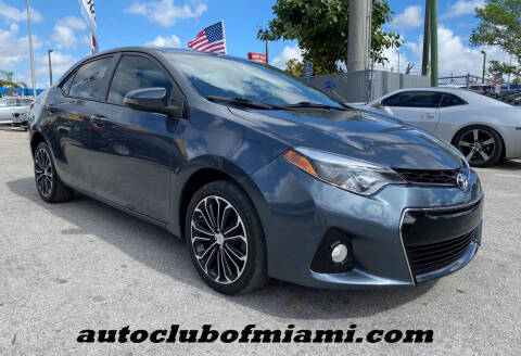 2015 Toyota Corolla for sale at AUTO CLUB OF MIAMI, INC in Miami FL