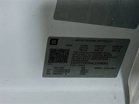 2020 Chevrolet Silverado 1500