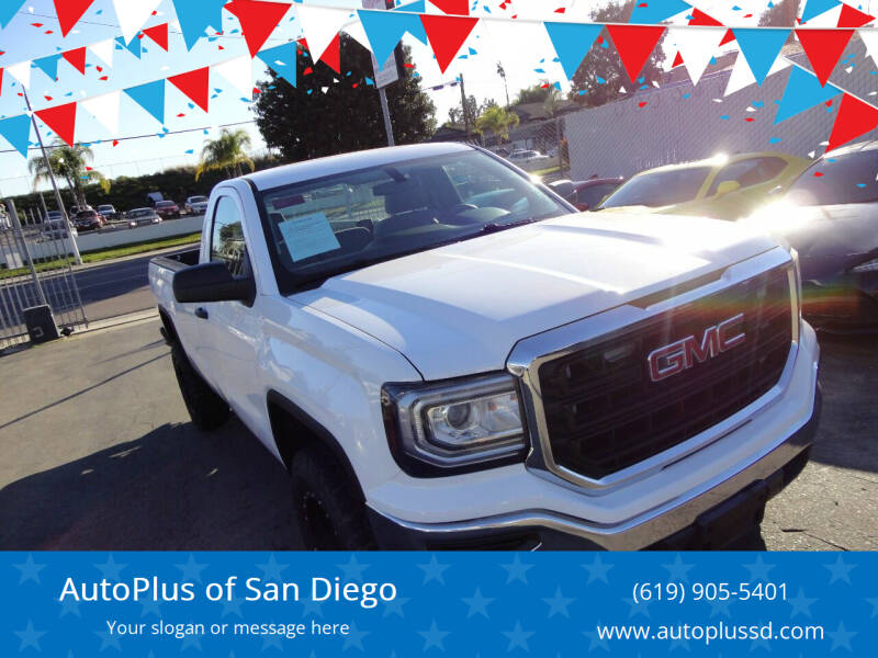 2016 GMC Sierra 1500 for sale at AutoPlus of San Diego in Spring Valley CA