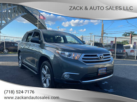 2012 Toyota Highlander for sale at Zack & Auto Sales LLC in Staten Island NY