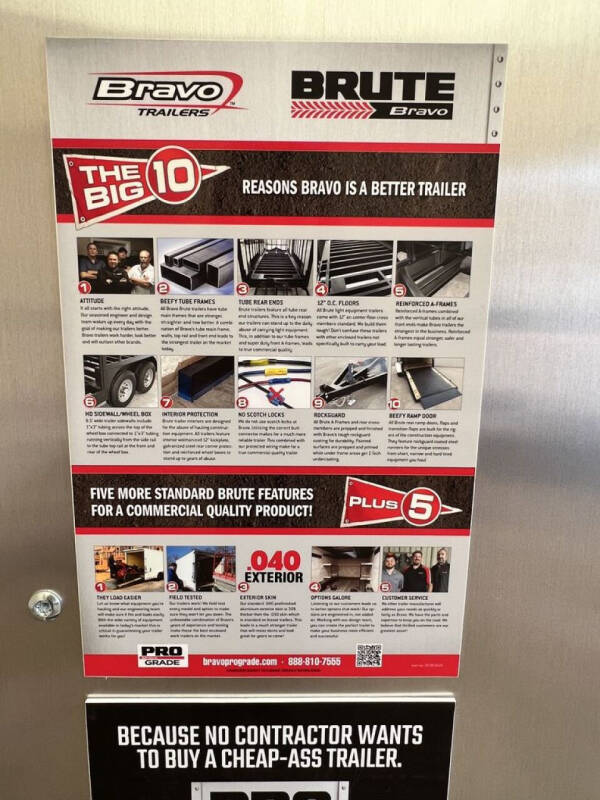 2024 Bravo BRUTE Enclosed 85X18