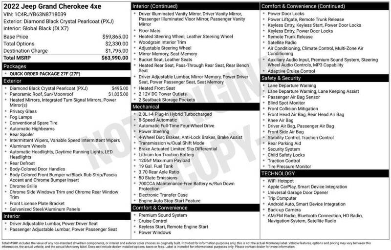 2022 Jeep Grand Cherokee 4xe