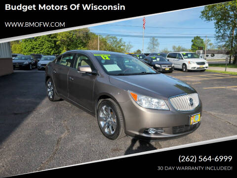2012 Buick LaCrosse for sale at Budget Motors of Wisconsin in Racine WI