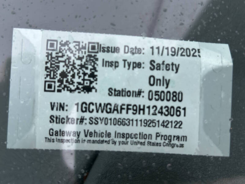 2017 Chevrolet Express 2500