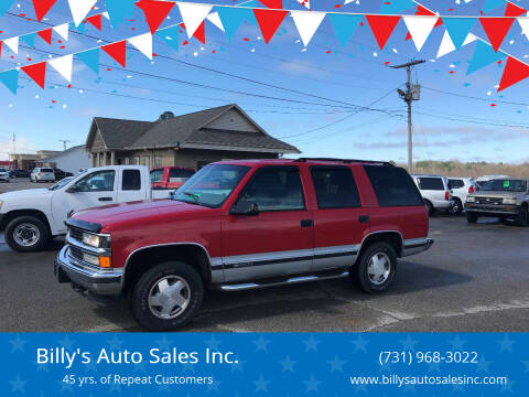 1997 Chevrolet Tahoe for sale at Billy's Auto Sales in Lexington TN