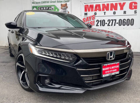 2022 Honda Accord for sale at Manny G Motors in San Antonio TX