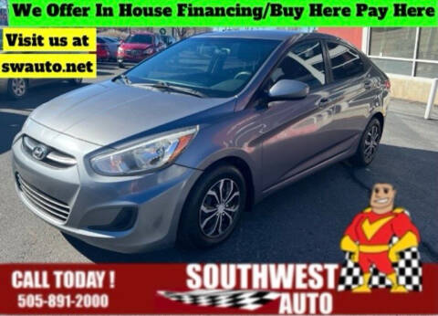 2016 Hyundai Accent for sale at SOUTHWEST AUTO in Albuquerque NM