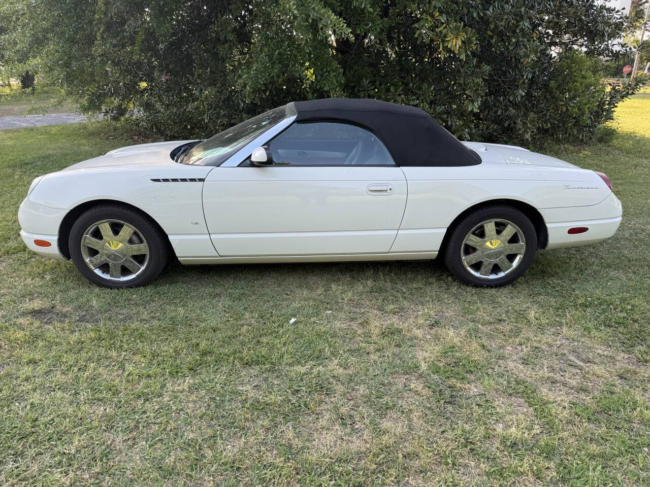 White 2003 Ford Thunderbird Premium Convertible Premium 2dr Convertible 9