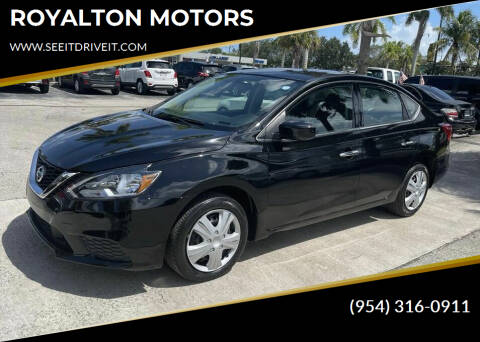 2019 Nissan Sentra for sale at ROYALTON MOTORS in Plantation FL