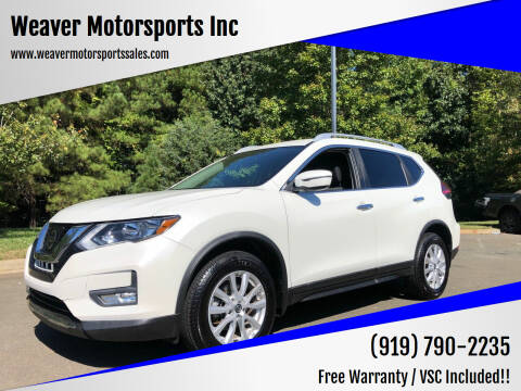 2017 Nissan Rogue for sale at Weaver Motorsports Inc in Cary NC
