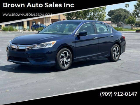 2016 Honda Accord for sale at Brown Auto Sales Inc in Upland CA