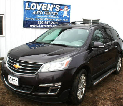 2015 Chevrolet Traverse for sale at LOVEN'S AUTO CENTER in Swanville MN