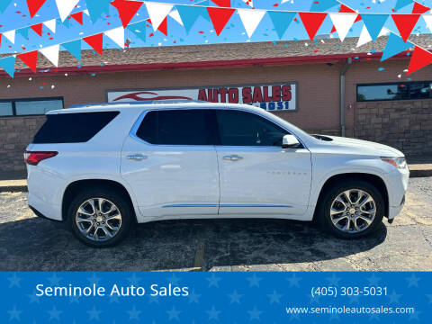 2018 Chevrolet Traverse for sale at Seminole Auto Sales in Seminole OK
