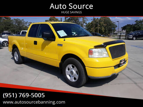 2004 Ford F-150 for sale at Auto Source in Banning CA