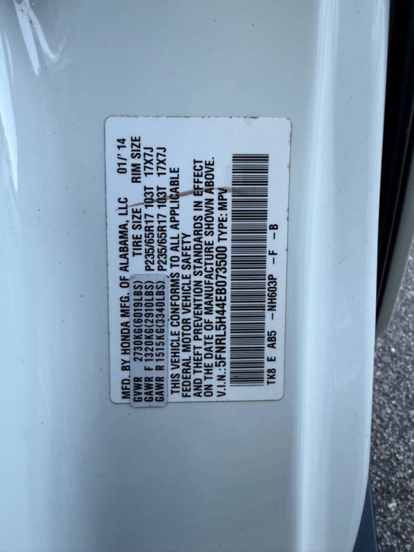 2014 Honda Odyssey EX