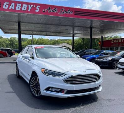 2017 Ford Fusion Hybrid for sale at GABBY'S AUTO SALES in Valparaiso IN