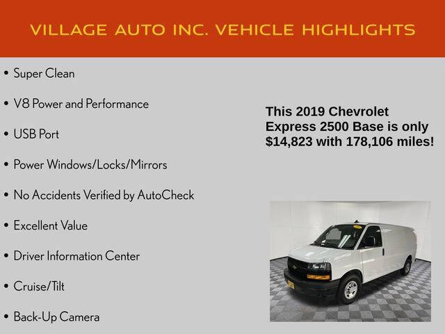 2019 Chevrolet Express 2500