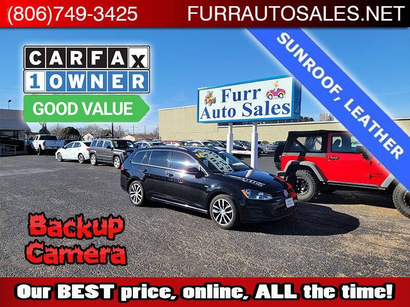 2016 Volkswagen Golf SportWagen for sale at FURR AUTO SALES in Lubbock TX