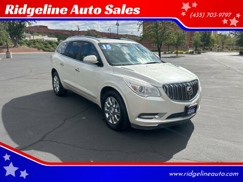 2015 Buick Enclave for sale at Ridgeline Auto Sales in Saint George UT