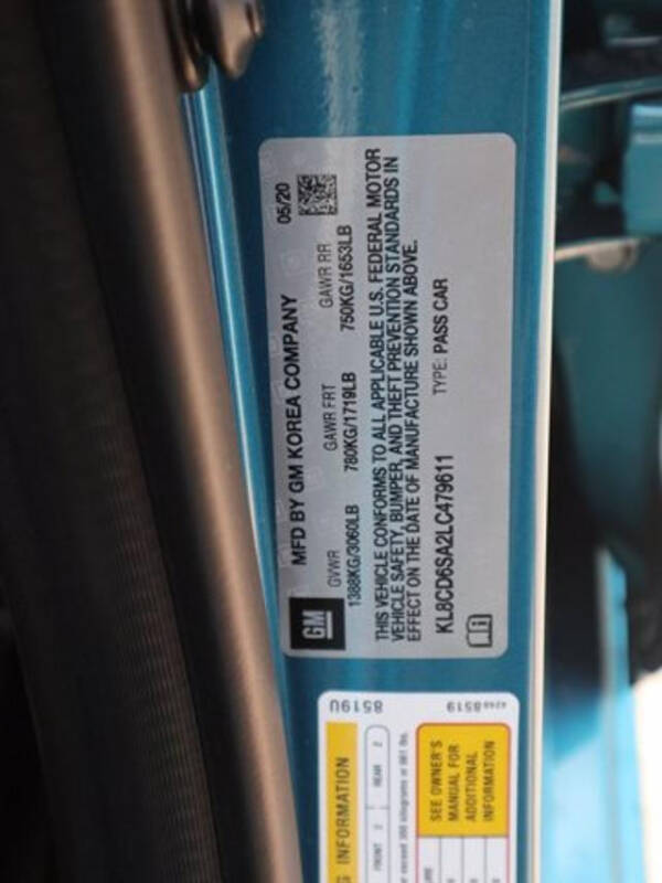 2020 Chevrolet Spark 1LT CVT