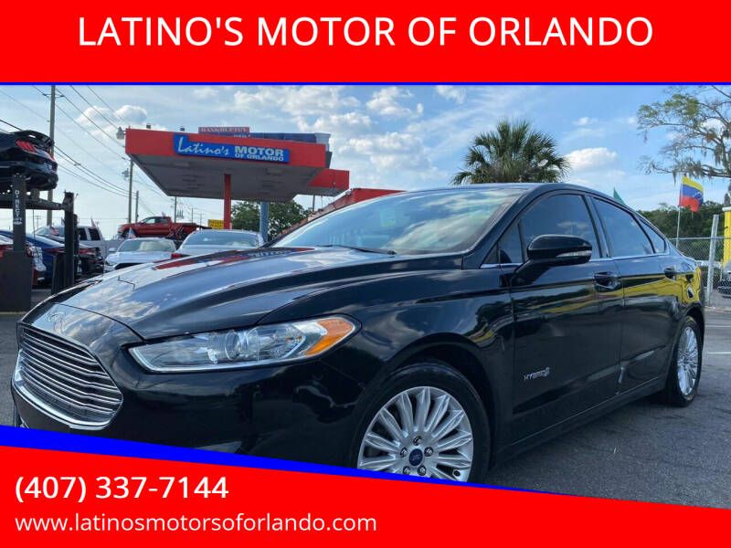 2016 Ford Fusion Hybrid for sale at LATINO'S MOTOR OF ORLANDO in Orlando FL