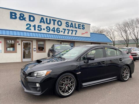 2017 Subaru WRX for sale at B & D Auto Sales Inc. in Fairless Hills PA
