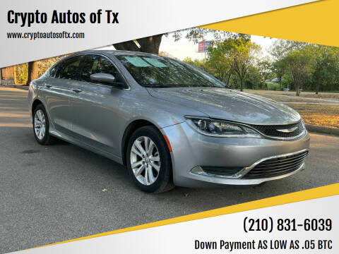 2016 Chrysler 200 for sale at Crypto Autos Of Tx in San Antonio TX