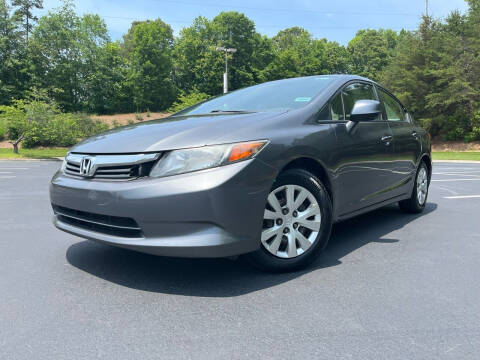 2012 Honda Civic for sale at El Camino Auto Sales Gainesville in Gainesville GA