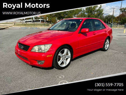2004 Lexus IS 300 for sale at Royal Motors in Hyattsville MD