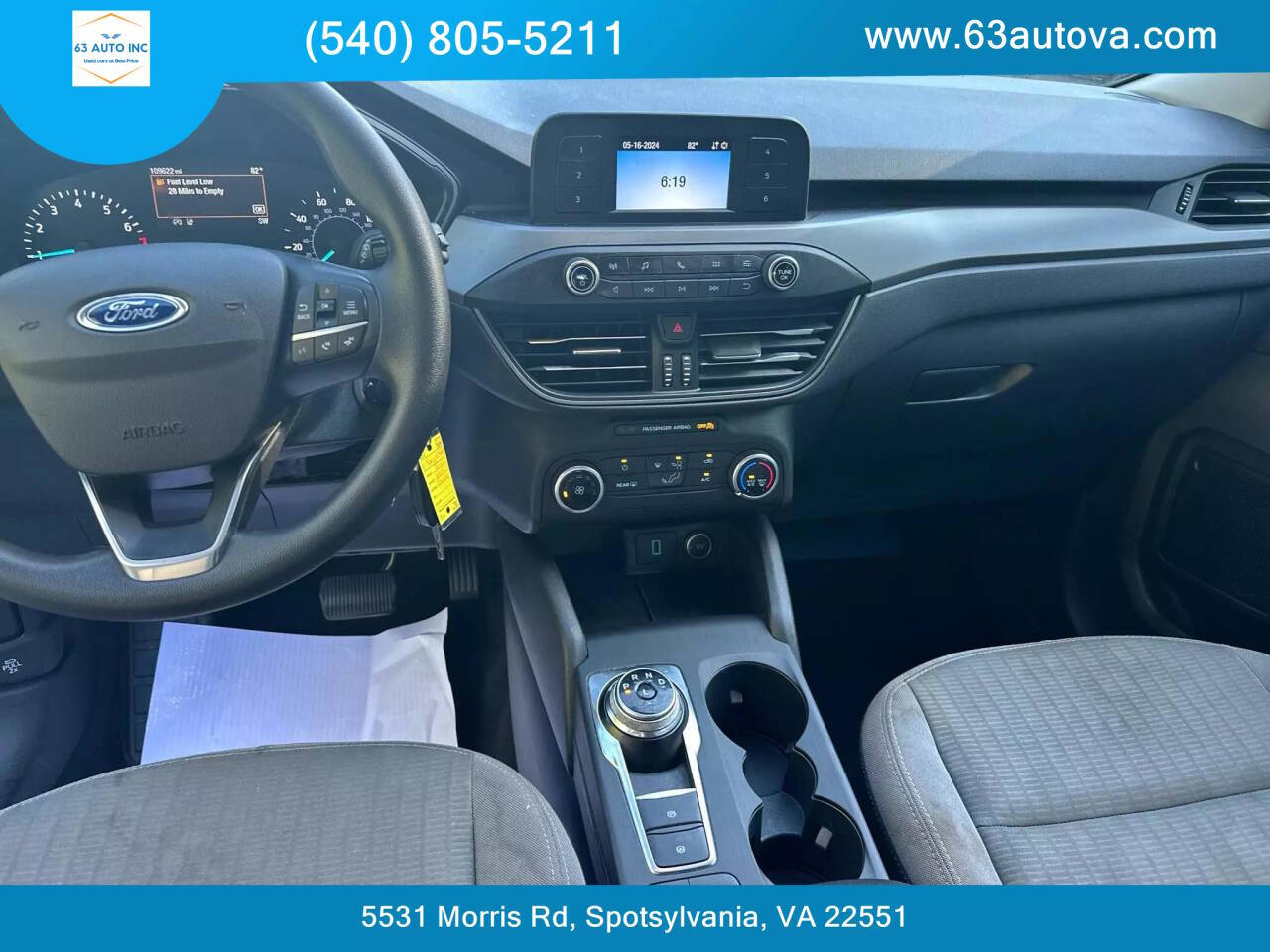 2020 Ford Escape for sale at 63 Auto Inc in Spotsylvania, VA