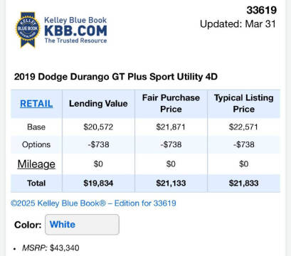 2019 Dodge Durango GT Plus