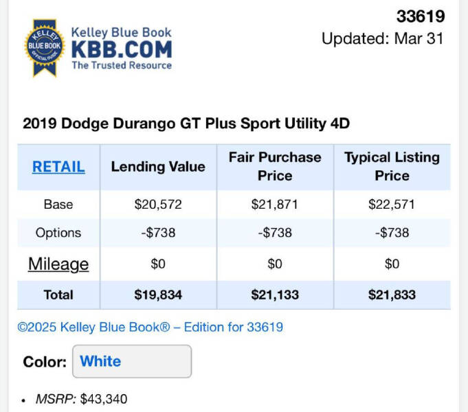 2019 Dodge Durango GT Plus