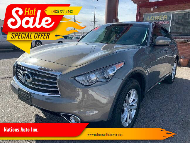 2016 Infiniti QX70 for sale at Nations Auto Inc. in Denver CO