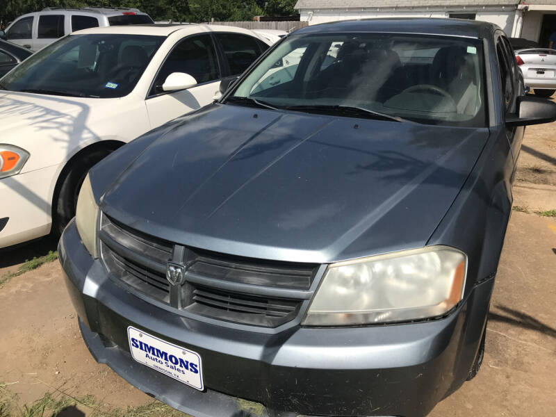2008 Dodge Avenger for sale at Simmons Auto Sales in Denison TX