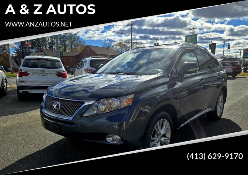 2010 Lexus RX 450h for sale at A & Z AUTOS in Westfield MA