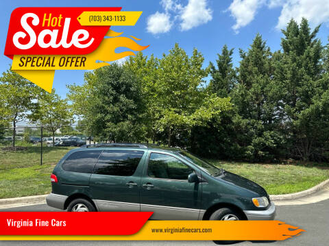 2001 Toyota Sienna for sale at Virginia Fine Cars in Chantilly VA