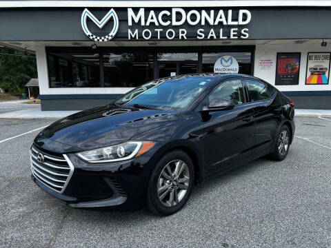 2017 Hyundai Elantra for sale at MacDonald Motor Sales in High Point NC