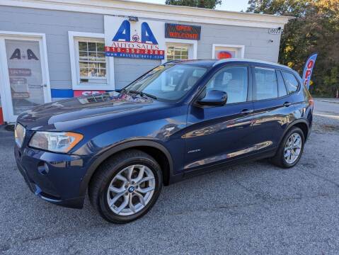 2013 BMW X3 for sale at A&A Auto Sales in Fuquay Varina NC