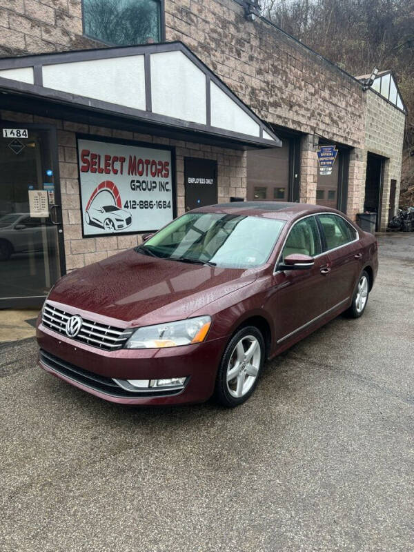 2013 Volkswagen Passat for sale at Select Motors Group in Pittsburgh PA