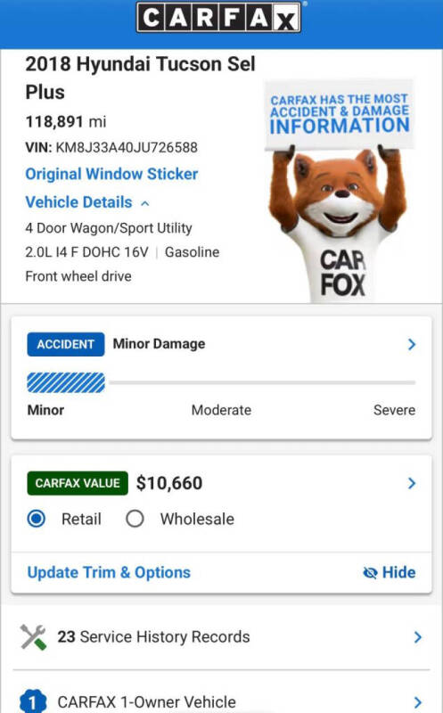 2018 Hyundai Tucson SEL Plus