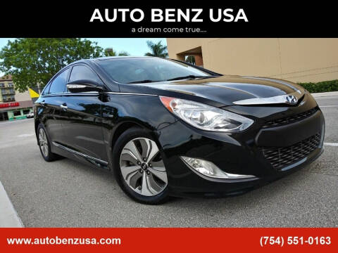 2014 Hyundai Sonata Hybrid for sale at AUTO BENZ USA in Fort Lauderdale FL