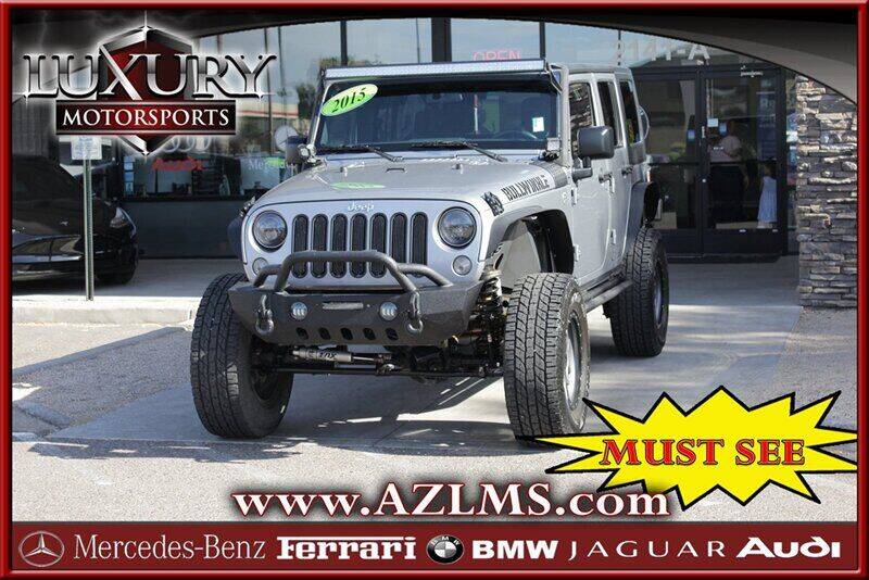 2015 Jeep Wrangler Unlimited for sale at Luxury Motorsports in Phoenix AZ