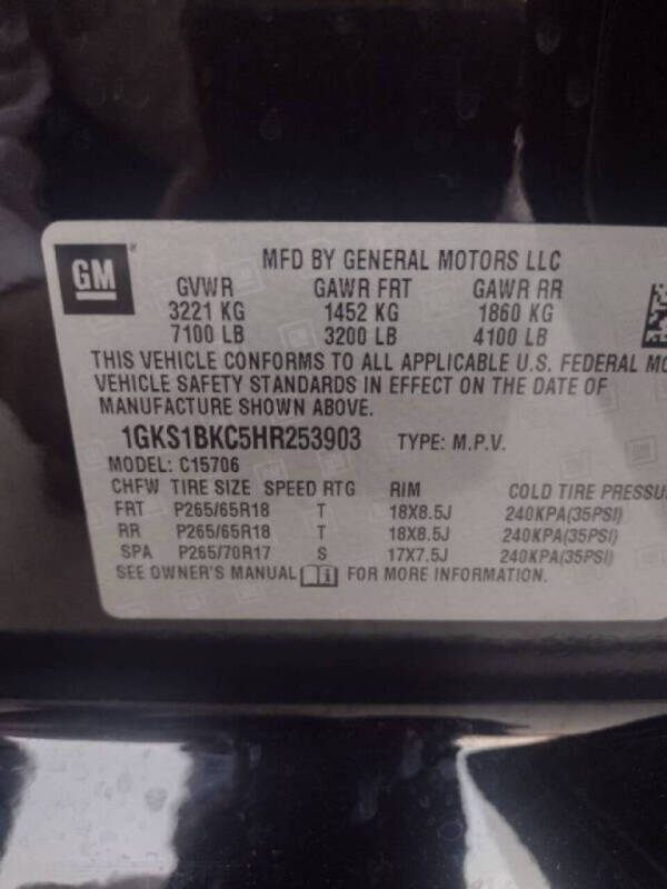 2017 GMC Yukon SLT
