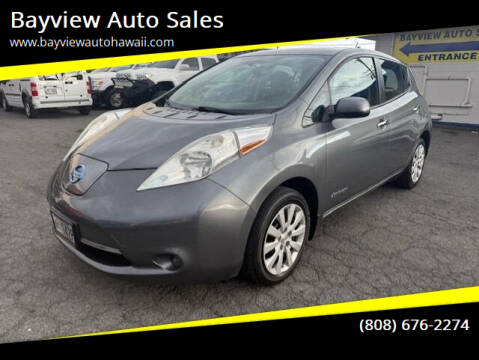 2016 Nissan LEAF for sale at Bayview Auto Sales in Waipahu HI