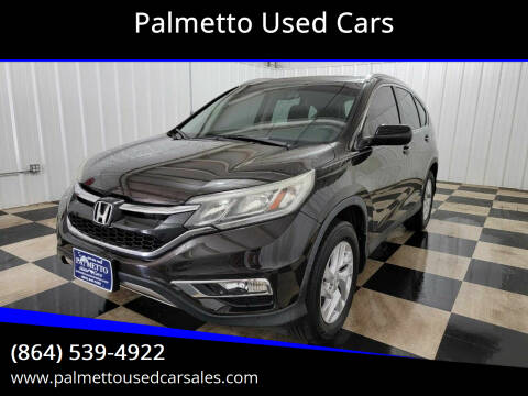 2016 Honda CR-V for sale at Palmetto Used Cars in Piedmont SC