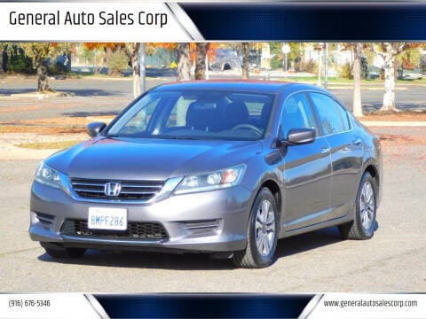 2015 Honda Accord for sale at General Auto Sales Corp in Sacramento CA