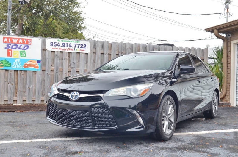 2015 Toyota Camry Hybrid for sale at ALWAYSSOLD123 INC in Fort Lauderdale FL
